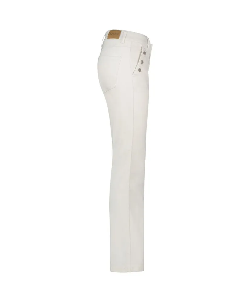 Red Button Flared Broek Bibette Buttons