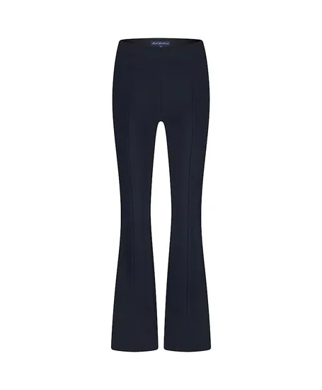 Red Button Flared Broek Bibette Fancy Twill