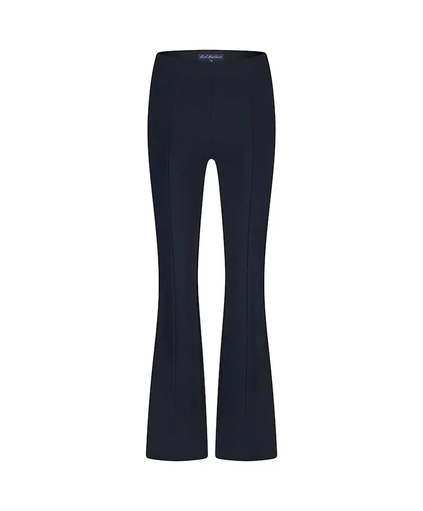 Red Button Flared Broek Bibette Fancy Twill