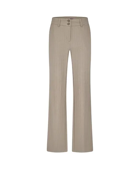 Red Button Flared Broek Bibette Pinstripe