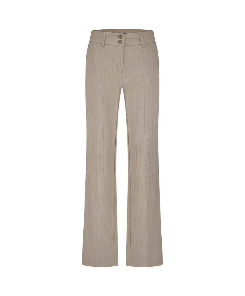 Red Button Flared Broek Bibette Pinstripe