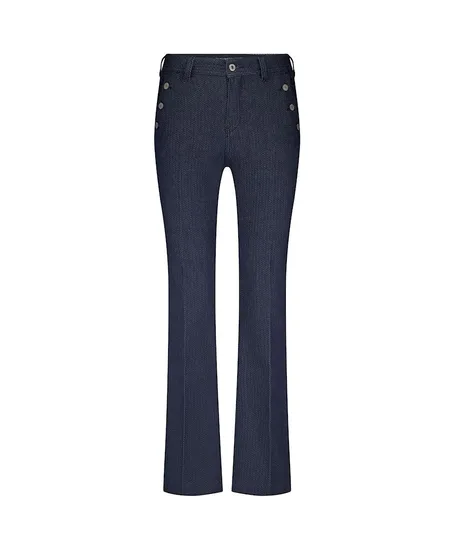 Red Button Flared Broek Buttons