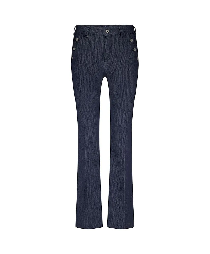Red Button Flared Broek Buttons