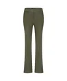 Red Button Flared Broek Effen