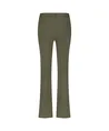 Red Button Flared Broek Effen