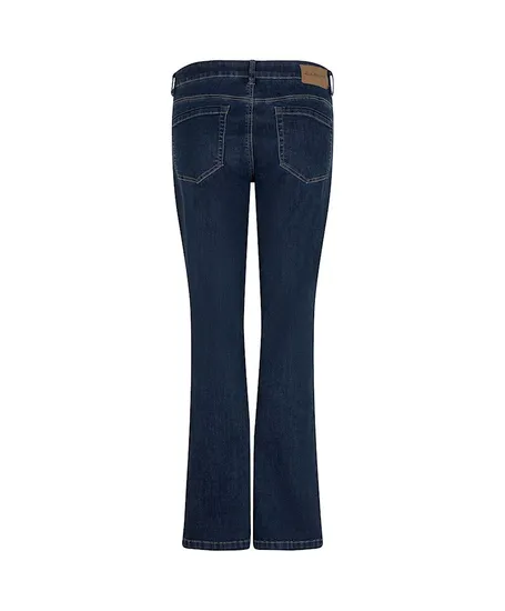 Red Button Flared Jeans Bibette