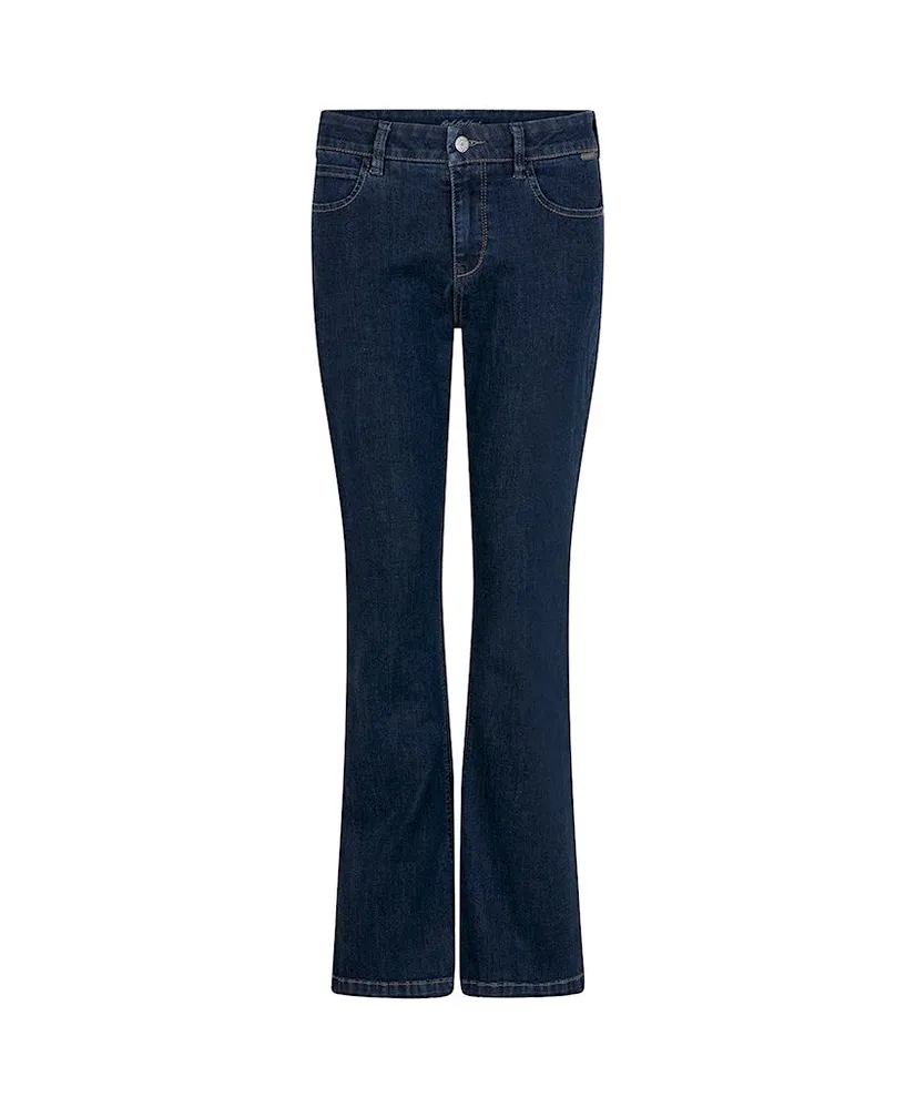 Red Button Flared Jeans Bibette