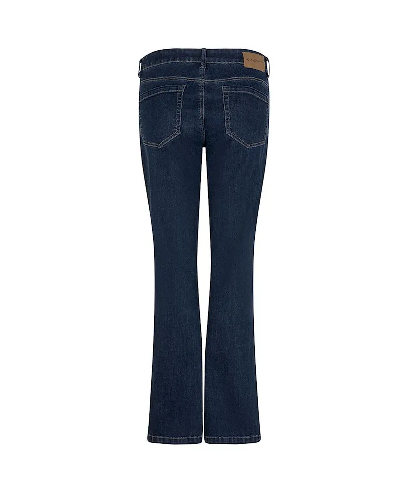 Red Button Flared Jeans Bibette