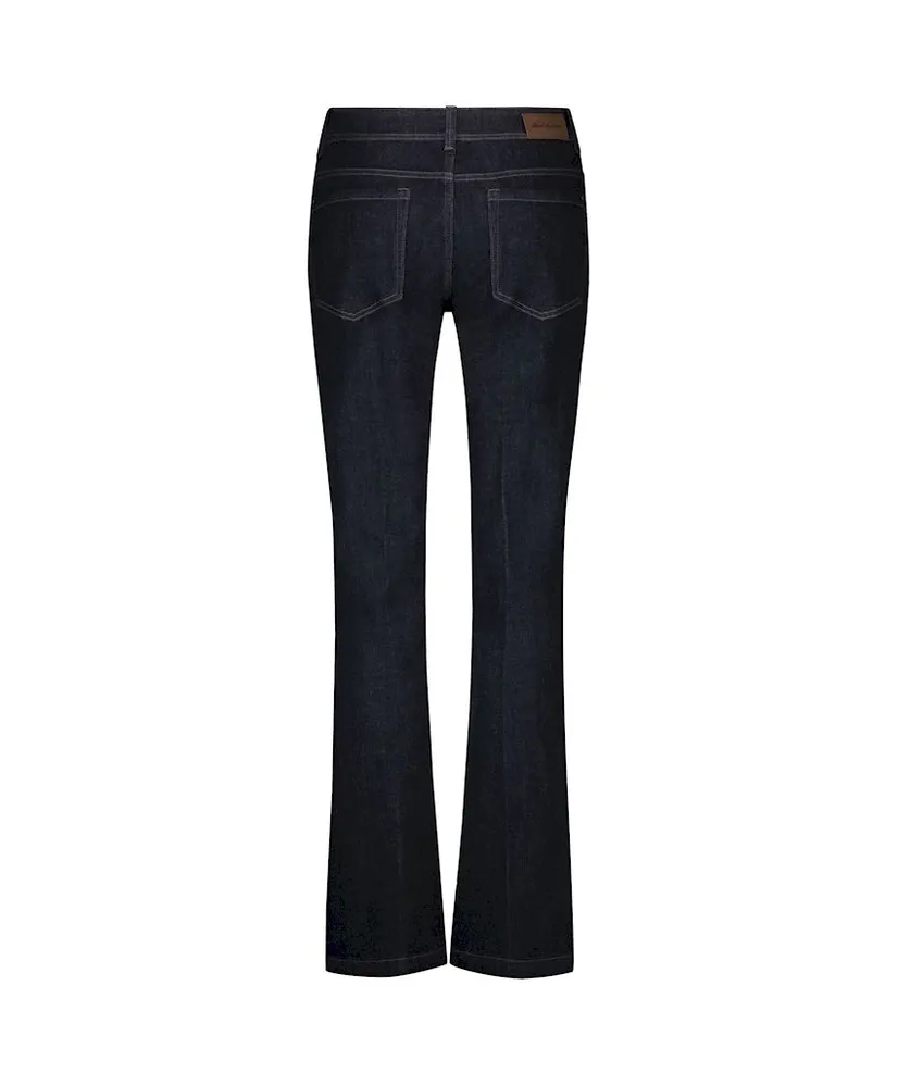 Red Button Flared Jeans Bibette