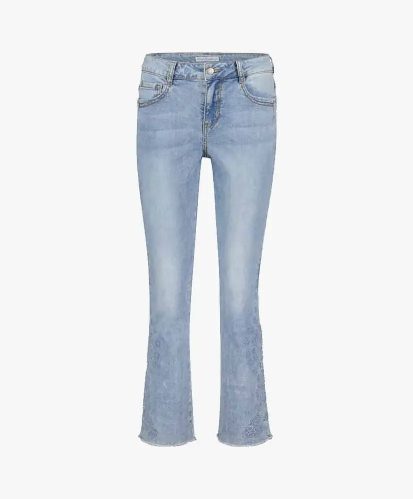Red Button Flared Jeans Kate