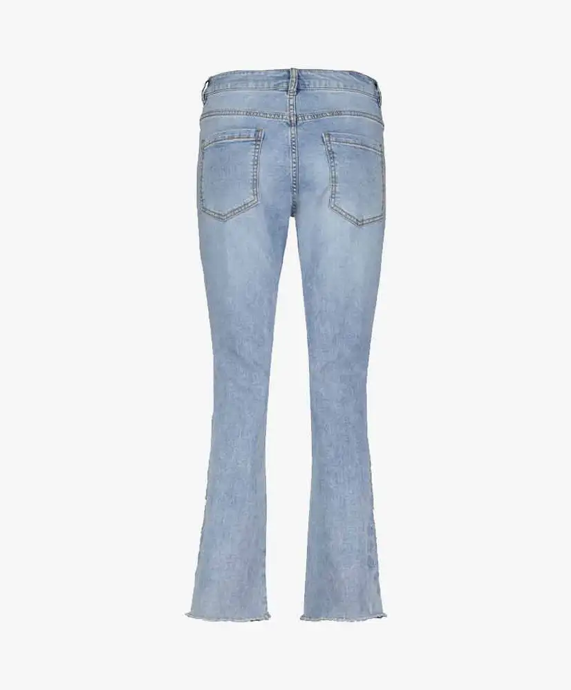 Red Button Flared Jeans Kate