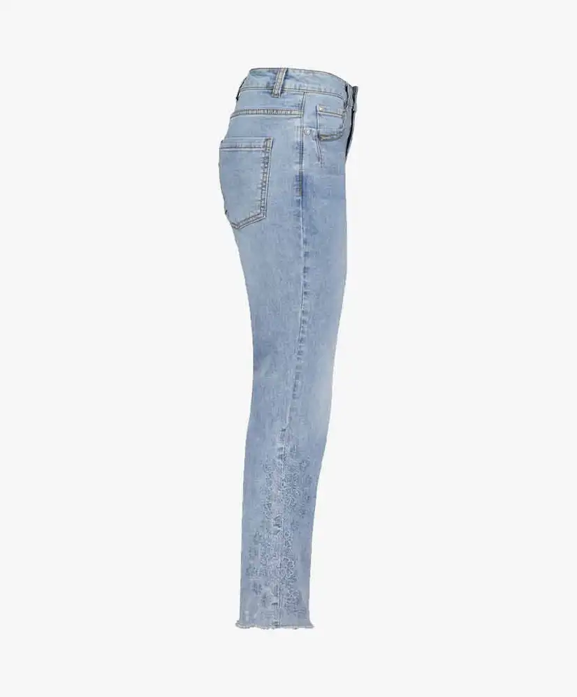 Red Button Flared Jeans Kate