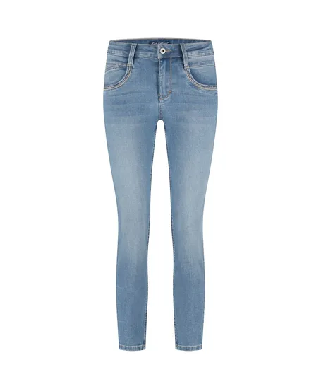 Red Button Jeans Sissy Beads Embroidery