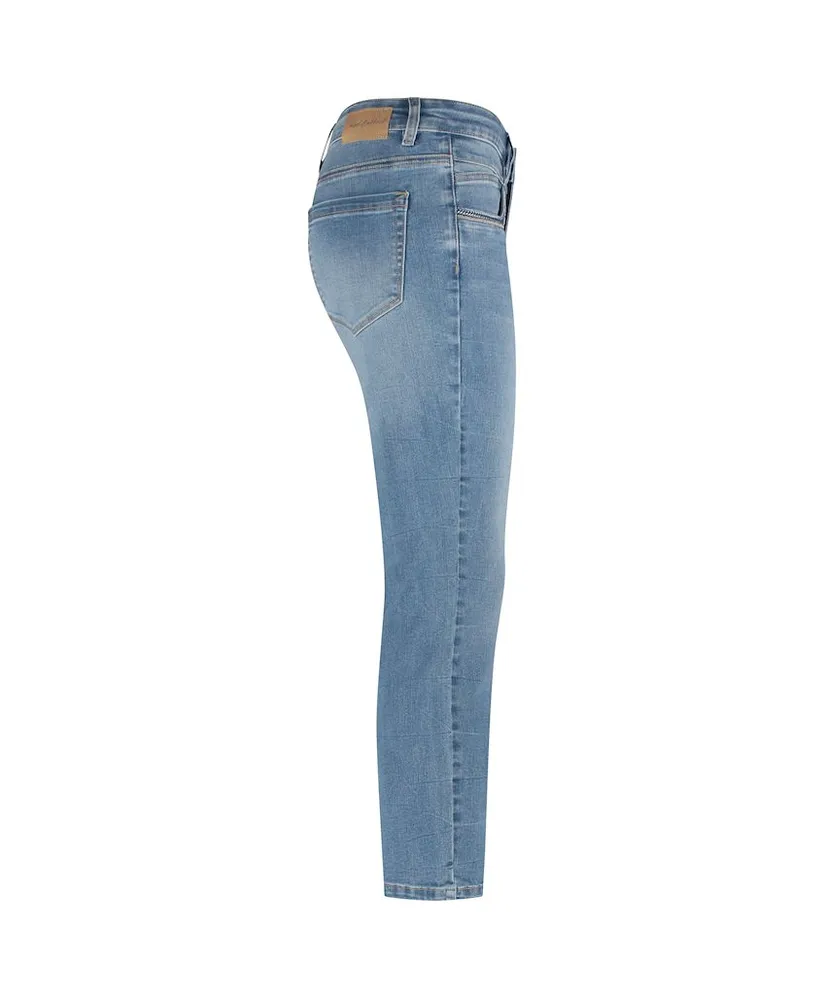 Red Button Jeans Sissy Beads Embroidery