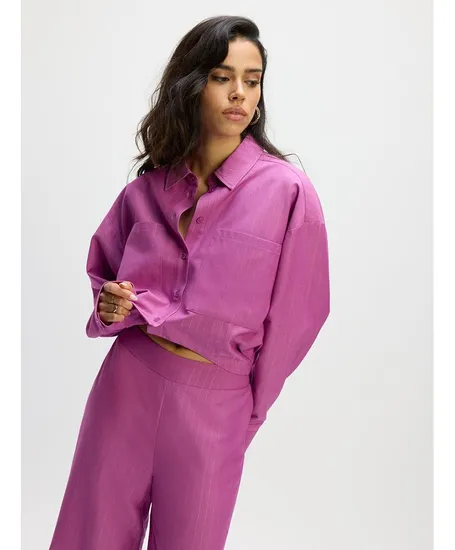 Refined Department Cropped Blouse Lyloe