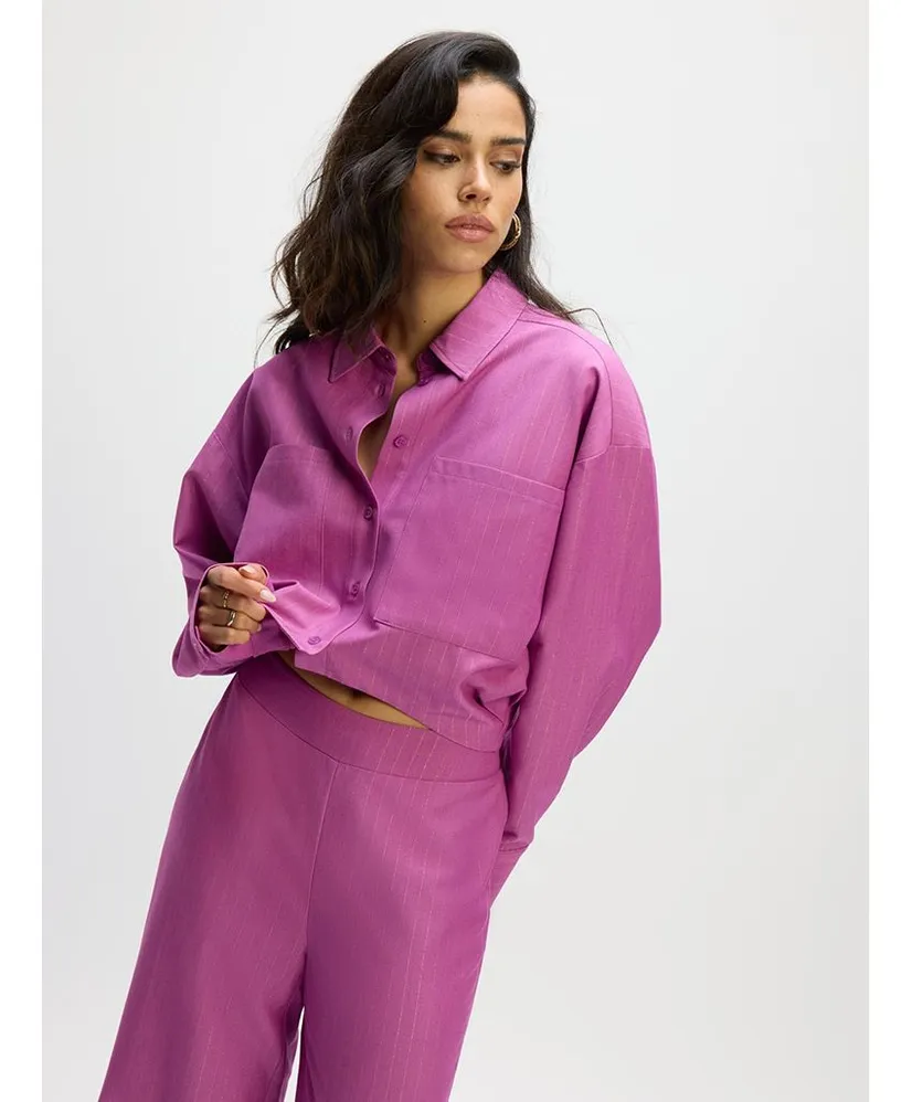 Refined Department Cropped Blouse Lyloe