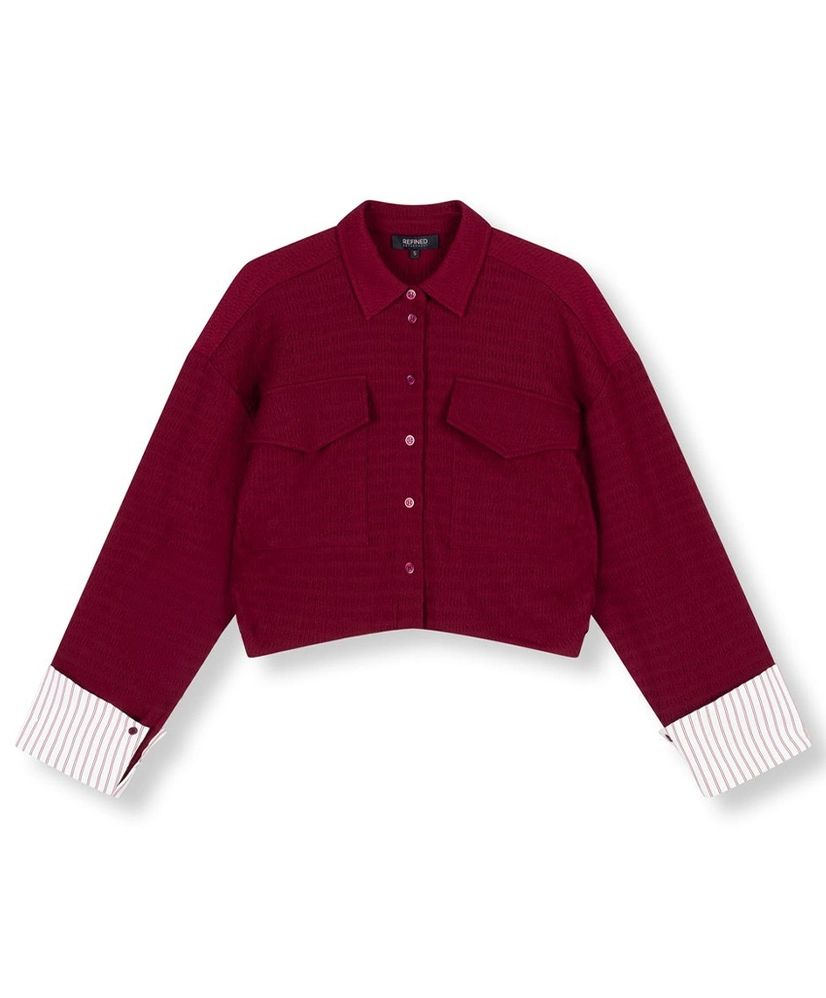 Refined Department Cropped Blouse Lyloe