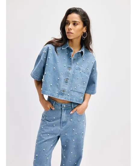 Refined Department Spijkerblouse Adeline