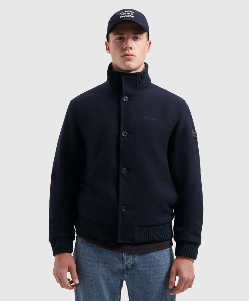 Regular Fit Wool Bomber