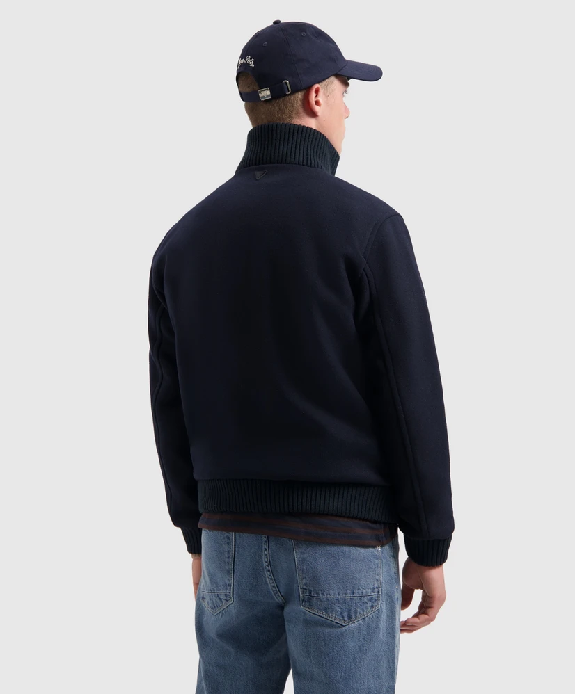 Regular Fit Wool Bomber