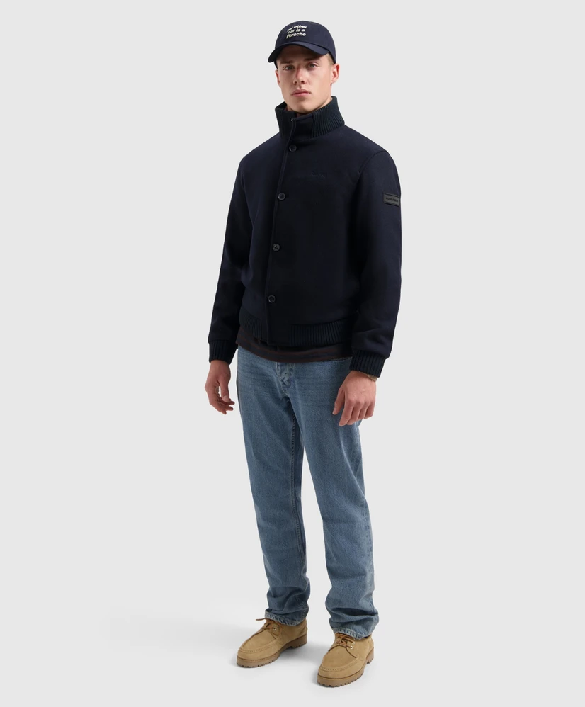 Regular Fit Wool Bomber