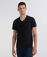 Replay Jeans T-Shirt V-Hals Zwart