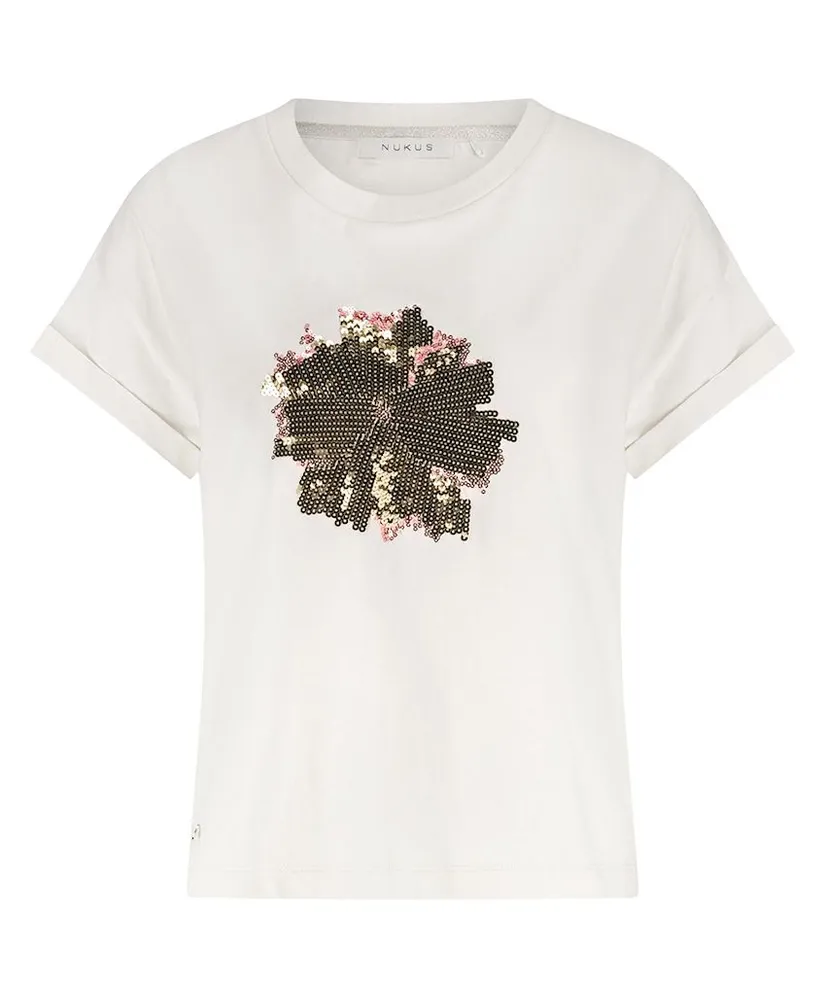 Rimona T-shirt Paillet Flower