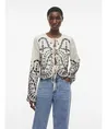 ROUGE EDIT Blouse LM ROUBRODIE LS O-NECK TOP