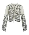 ROUGE EDIT Blouse LM ROUBRODIE LS O-NECK TOP