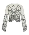 ROUGE EDIT Blouse LM ROUBRODIE LS O-NECK TOP