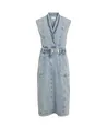 ROUGE EDIT Midi Jurk Denim Nova