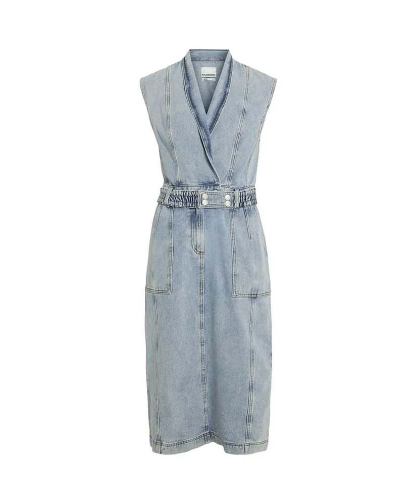 ROUGE EDIT Midi Jurk Denim Nova