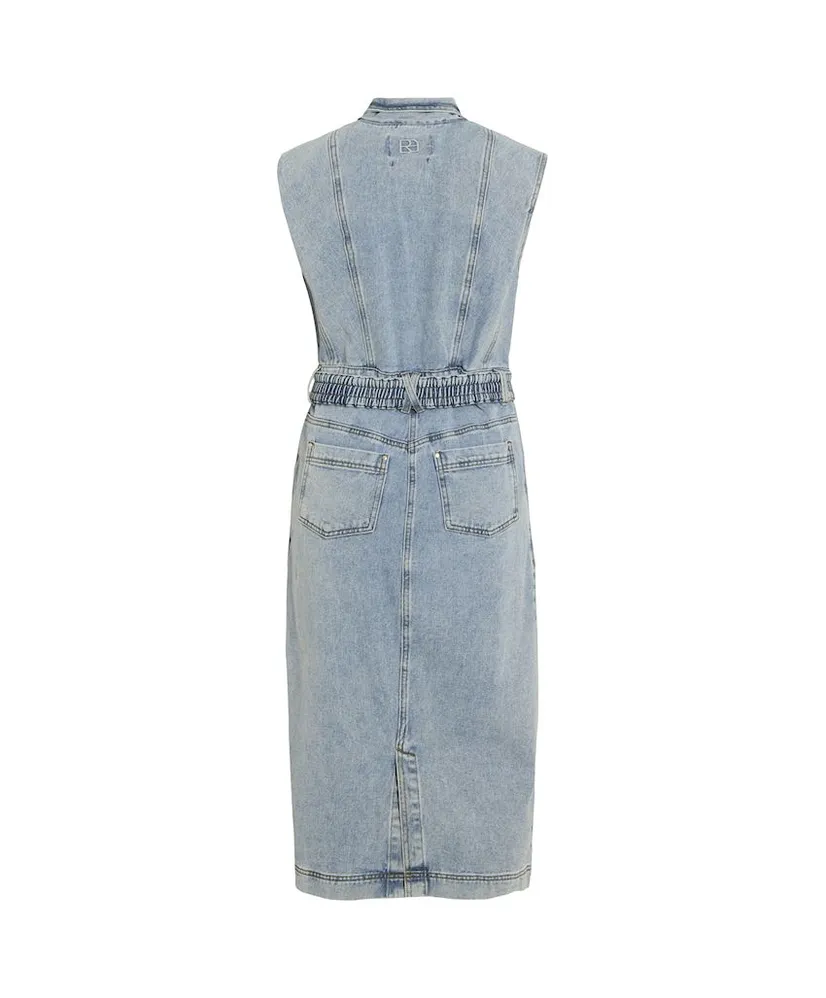 ROUGE EDIT Midi Jurk Denim Nova