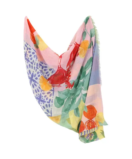Sarlini Sjaal Allover Print Multi