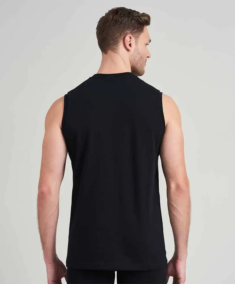 Schiesser Hemd Muscle 2-Pack Zwart