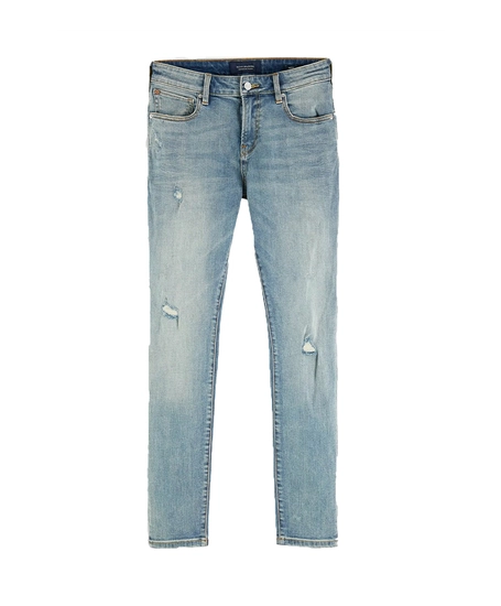 Scotch & Soda Jeans Skim Lichtblauw