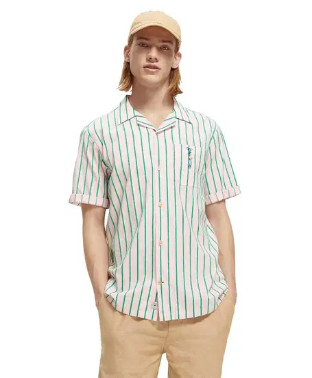 Scotch & Soda Overhemd Toweling Striped