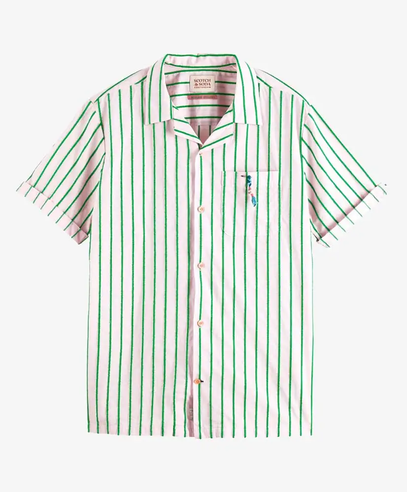 Scotch & Soda Overhemd Toweling Striped