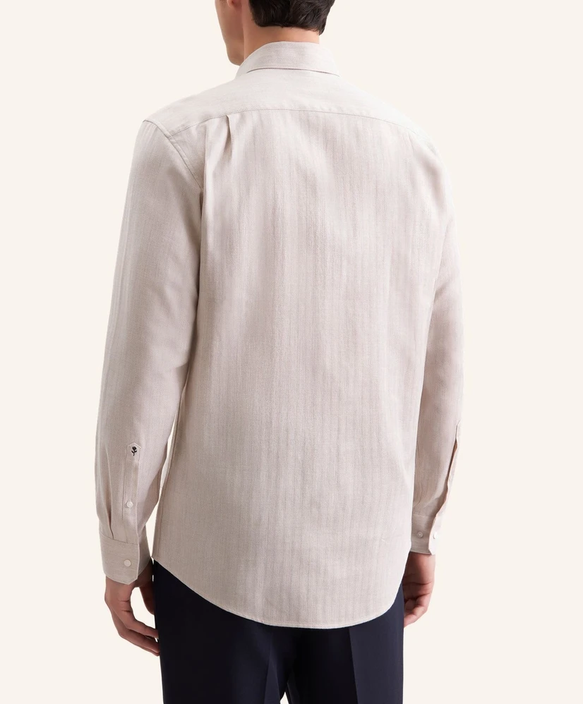 Seidensticker Overhemd Herringbone Regular Fit