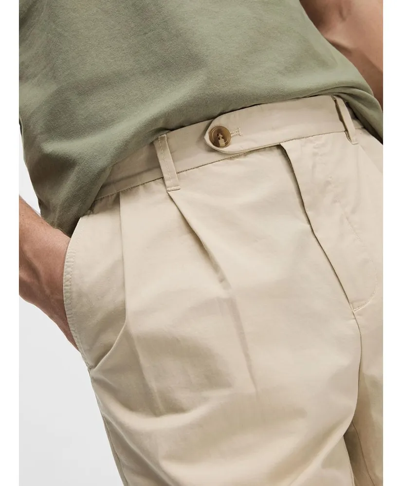 SELECTED HOMME Broek SLH180-RELAXED CROP ADAM PLEA