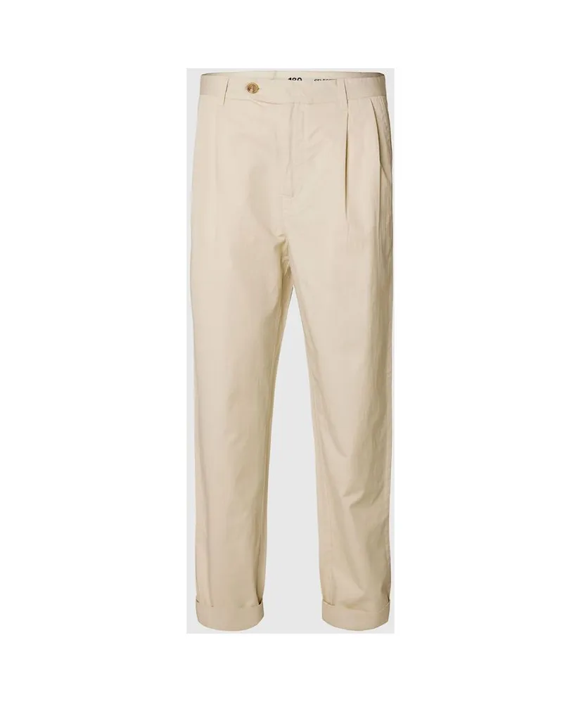 SELECTED HOMME Broek SLH180-RELAXED CROP ADAM PLEA