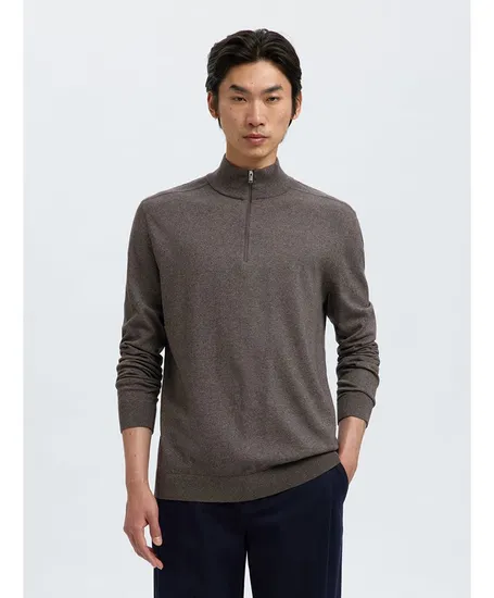 SELECTED HOMME Half Zip Trui Berg