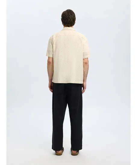 SELECTED HOMME Overhemd Jax Broderie Relaxed Fit
