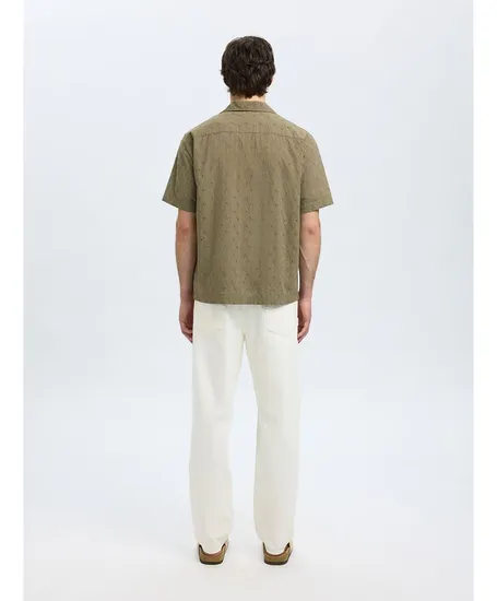 SELECTED HOMME Overhemd Jax Broderie Relaxed Fit