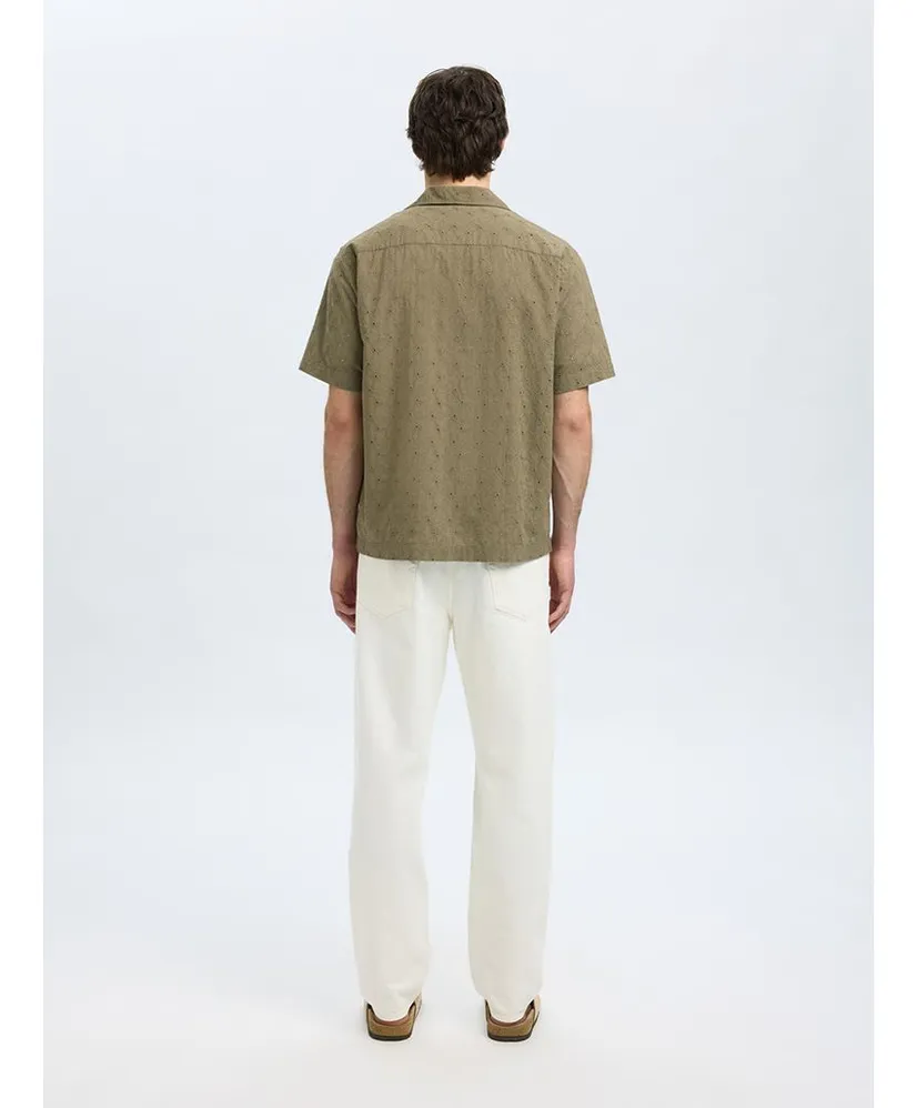 SELECTED HOMME Overhemd Jax Broderie Relaxed Fit