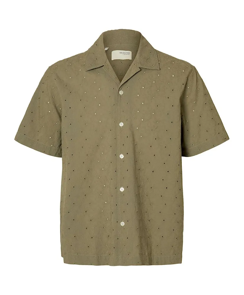 SELECTED HOMME Overhemd Jax Broderie Relaxed Fit