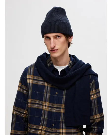 SELECTED HOMME zie: 27110 Muts SLHMASON MERINO BEA
