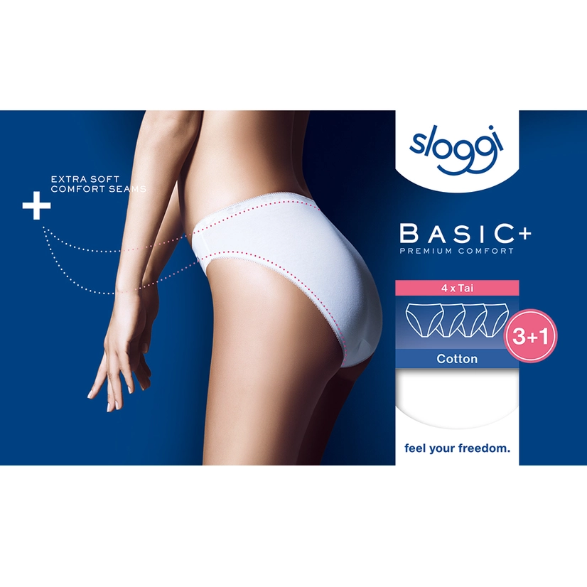 Sloggi Taislip Basic 4-Pack Wit