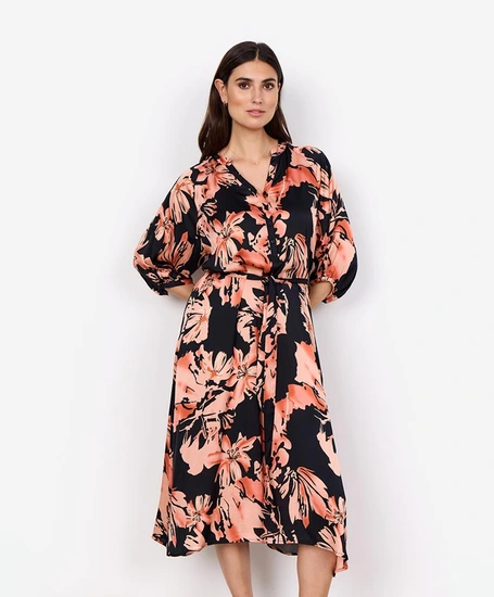 Soyaconcept Midi Jurk Peach
