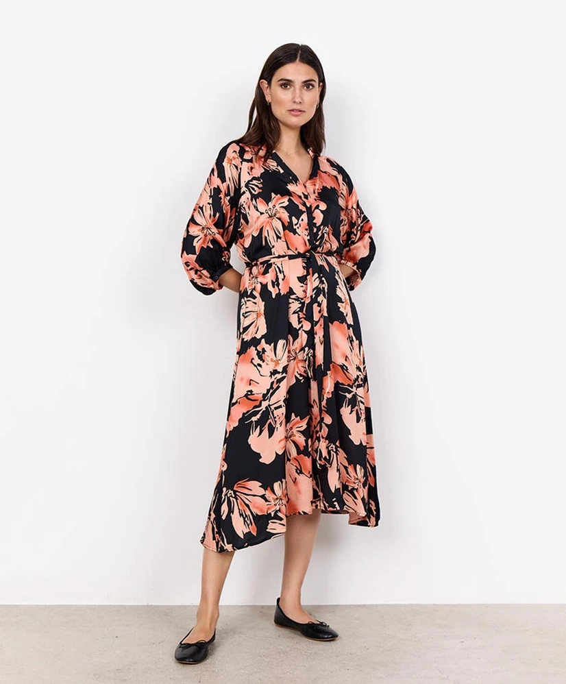 Soyaconcept Midi Jurk Peach